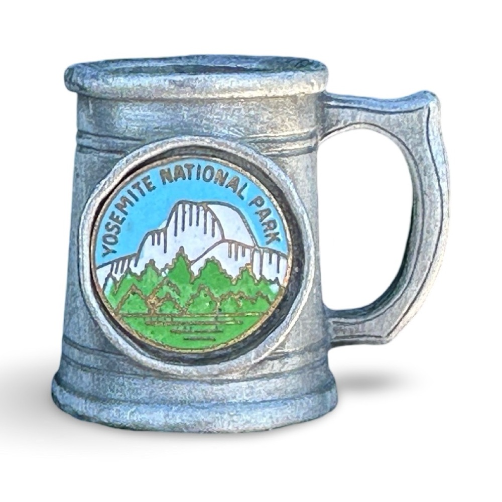Miniature Yosemite National Park Silver Mug 1” tall